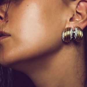 Vintage Authentic CHRISTIAN DIOR clip -on earrings